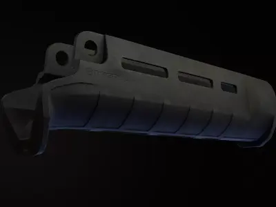 Magpul SL Hand Guard for MP5 Low-poly 3D model