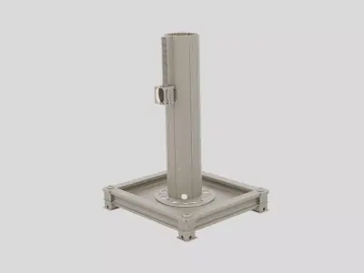 Industrial Factory Pipe Support Stand for 3D print 3D model