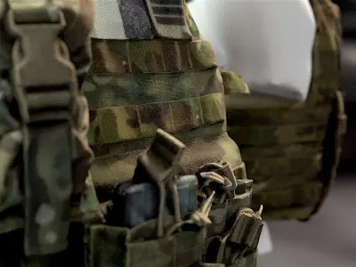 SOLDIER Bulletproof Vest 01 3D model