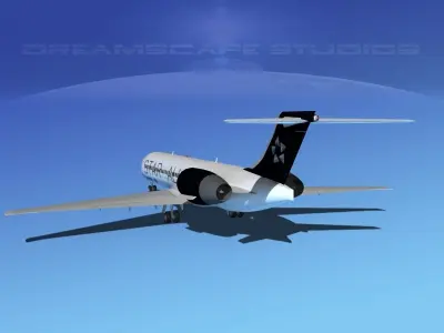 Boeing 717-200 Star Alliance 3D model