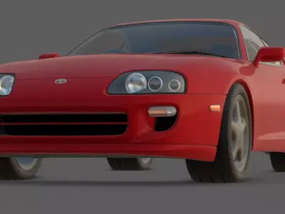 1994 Toyota Supra MK IV 3D Model  The Legendary JDM Icon Low-poly 3D model