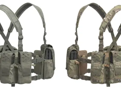Spiritus Systems 34A Chest Rig Low-poly 3D model