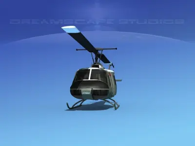 Bell UH-1B Iroquois China 3D model