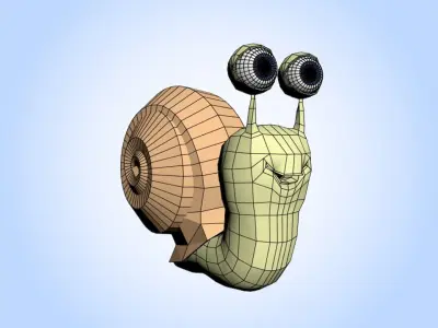 Snail 3D model purchase
