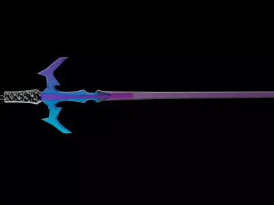 sword model Low-poly 3D model get