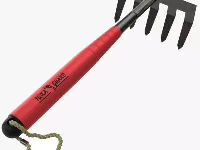 Garden Tool Hand Rake 3D model