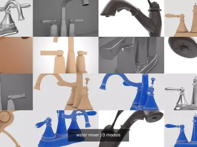 water mixer 3D Model Pack