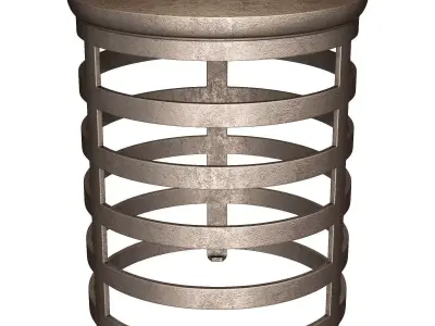 Apsley Round Chairside Table 3D model