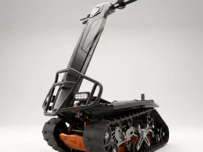 DTV Shredder All-Terrain Dual-Tracked Vehicle Low-poly 3D model