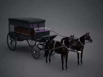 Carriage with Horses Pack