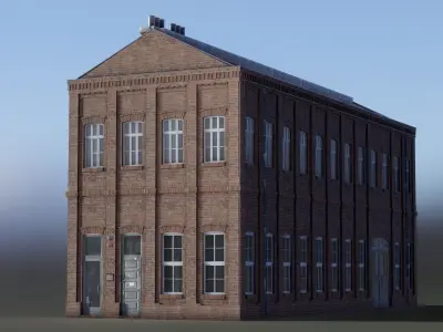 European Building 17 Low-poly 3D model