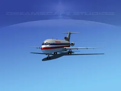 Boeing 727-200 American Airlines 2 3D model