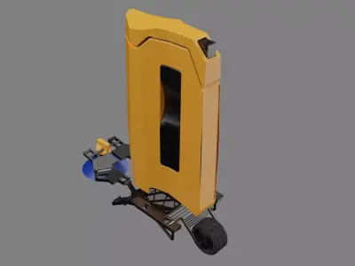 Sci-fi Cleaner Bot 3D model