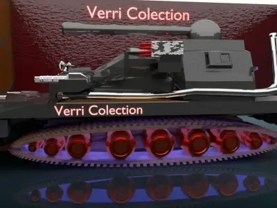 War tank machine 3D model