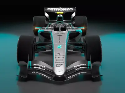 2026 Mercedes F1 plus Photoshop files 3D model