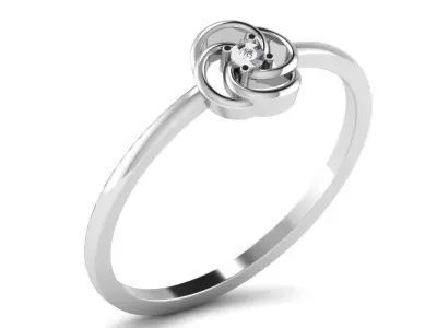 Engagement ring  55 light weight 3dm cad files  part 03 3D print model