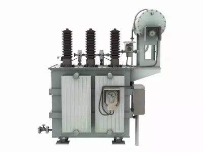 Power Transformer For Distribution Station 2 3D model