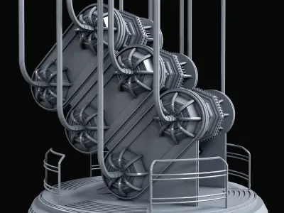 GENERATOR futuristic machine 3D model