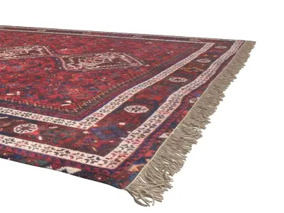Antique Arab Khamseh rug from Iran 3D model