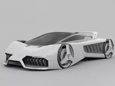 sci-fi vehicle Free 3D model