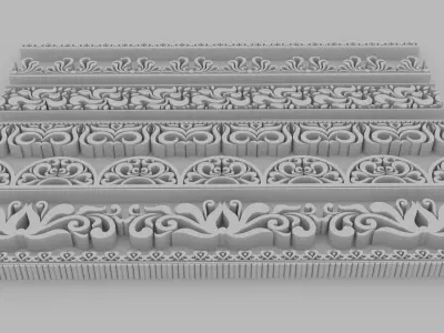 Ornate Divides 01 - Set of Printable 7 Varitions 3D print model