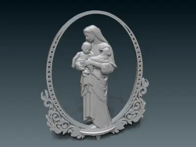 Virgin Mary 3D print model purchase