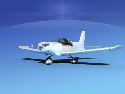 Zlin 242 Sport Aircraft 3D model