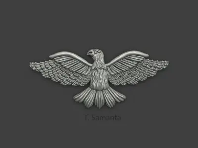 Eagle golden dove 3D print model