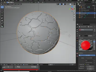 Lava Planet 3D model