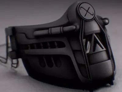 metal mask 1 3D print model