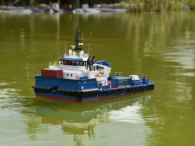 UNIVERSAL ARBEITSSCHIFF WORKBOAT SERVICE VESSEL 3D print model