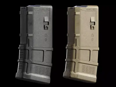 Magpul PMag20 Gen3 Magazine Low-poly 3D model