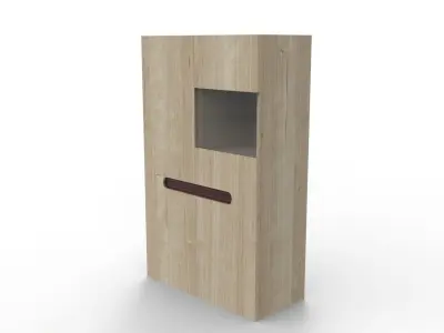Modern Cabinet Low-poly 3D model