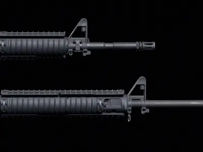 M4 - Handguards Low-poly 3D model