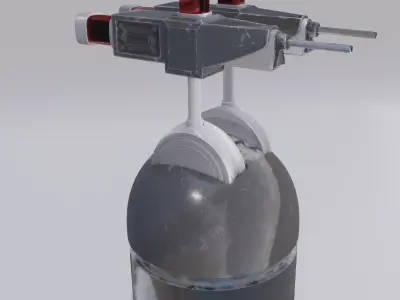 Scifi turret model 3D model