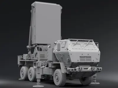 AN TPQ53 Radar scale model 3D print model