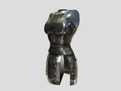 Medieval Fantasy Armour Low-poly 3D model