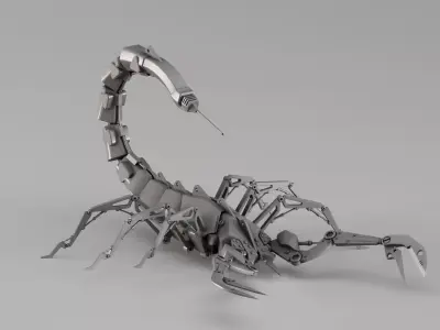 S00012 Mechanical Scorpion Mech 3D model