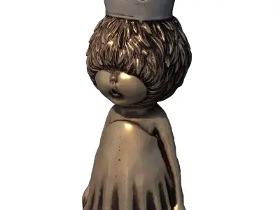 The Silent Sovereign - Mysterious - Whimsical Low-poly 3D model