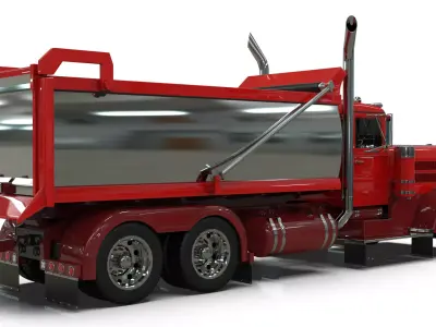 1967 Peterbilt 351 LW Transfer Dump Truck 3D model