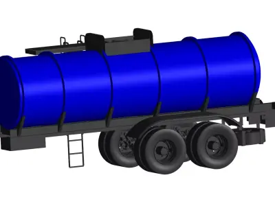 WATER TANK Trailer 3D model by truck-3d
