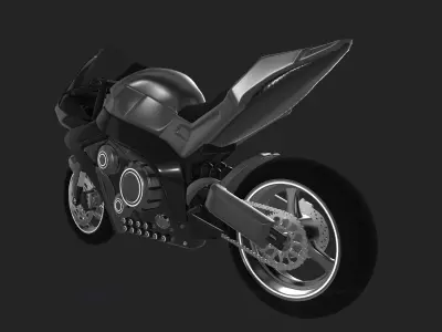 Standard Motorcycle 3D model