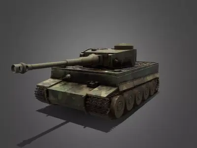 Tiger Tank 2 Camo Types  3D model