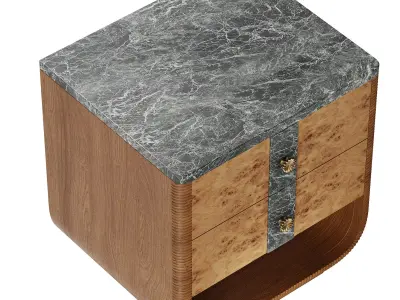 Basil Bedside Table by Soho Home 3D model