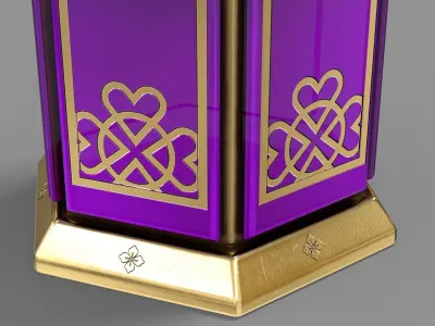 Ramadan Lantern Lamp Low-poly 3D model