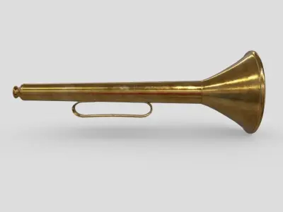 Trumpet brass Low-poly 3D model