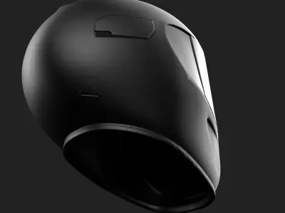 Motorcycle Helmet Low-poly 3D model 3