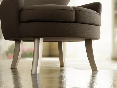 Furniture Accent Chairs Bohemian 020 Low-poly 3D model