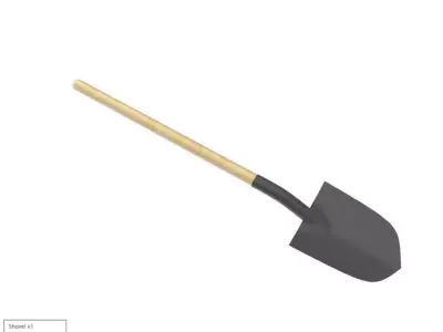Shovel one tenth Free 3D print model