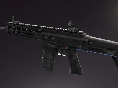 BT APC Rifle Low-poly 3D model